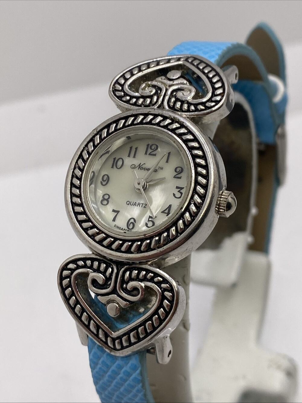 Womens Mop Dial Silver Watch New Battery